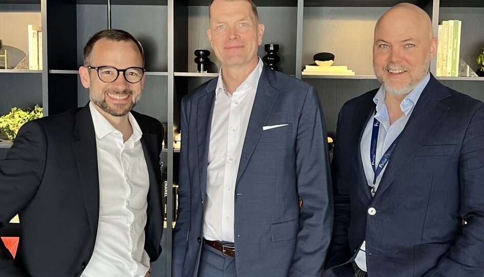 Mattias Forsberg – CIO, Jonas Andersson – teamchef och Henrik Blixt – WorkBuddy